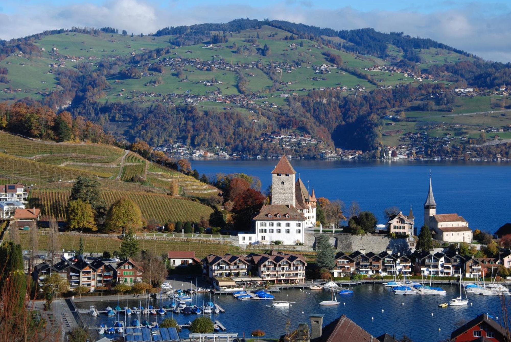 Oase Zum Sein Apartamento Spiez Exterior foto