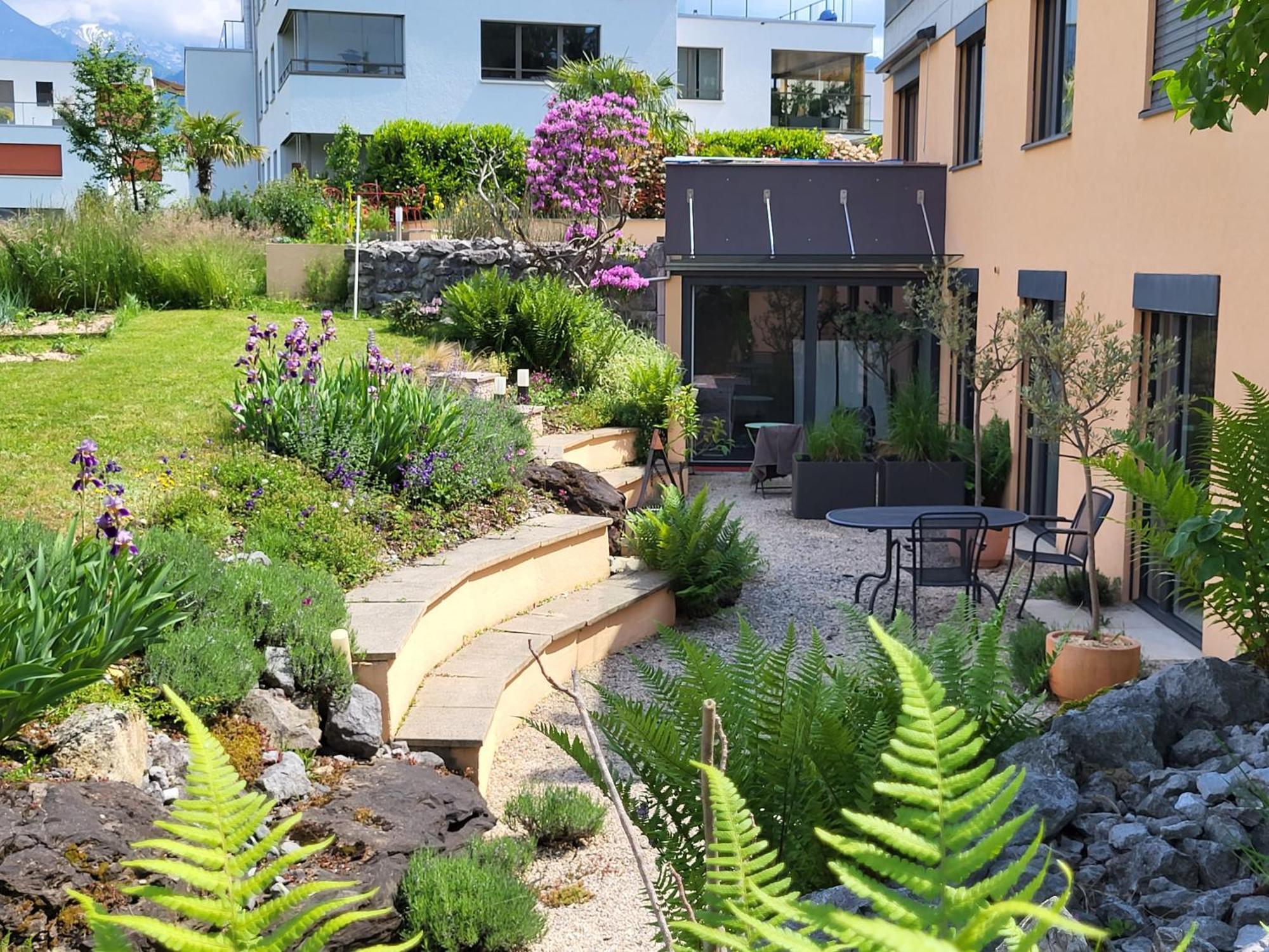 Oase Zum Sein Apartamento Spiez Exterior foto